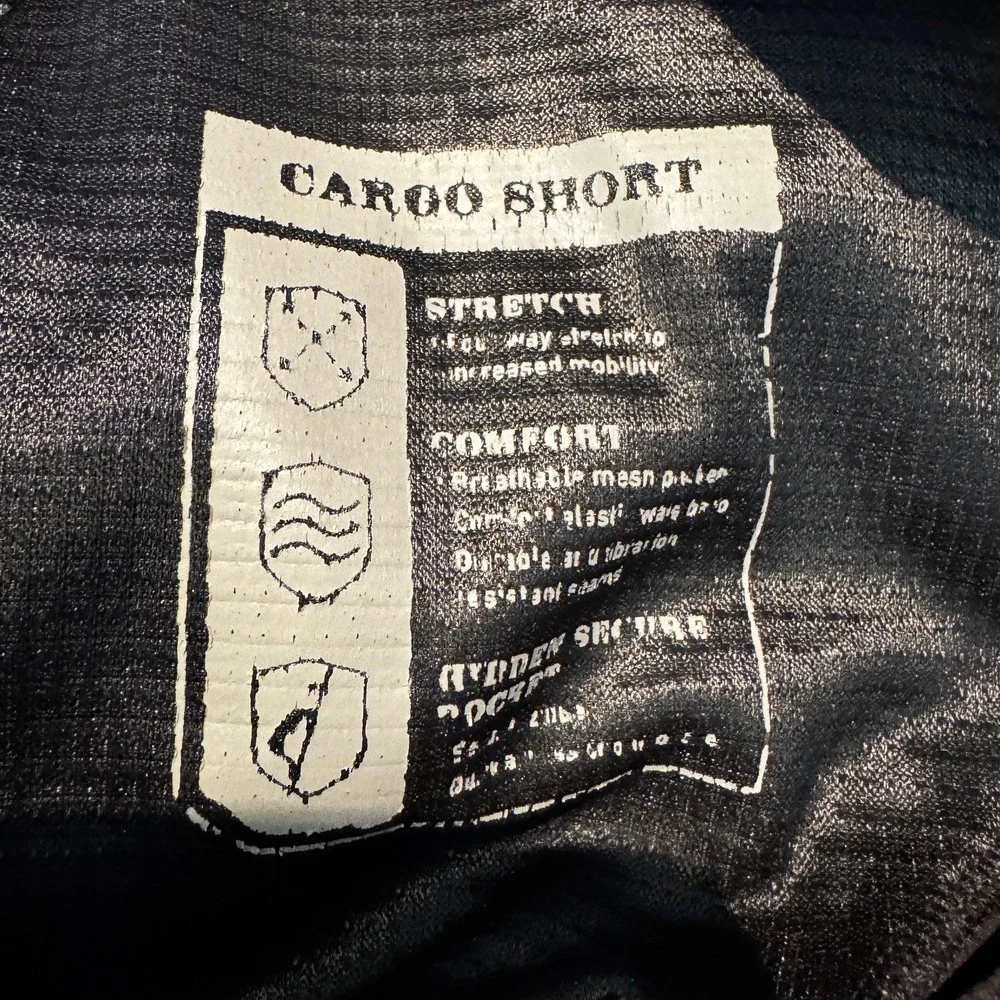 Orvis Tech Cargo Shorts Men's 36 Dark Gray‎ Hiking Performance Outdoors Camping